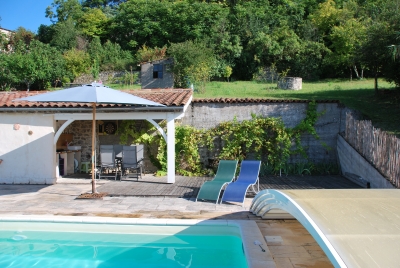 Village house with swimming pool and garden